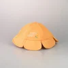 Kids Bucket Hat A Forma Di Fiore Color Ocra