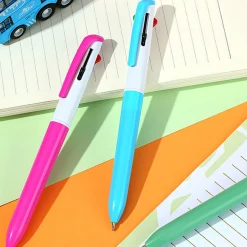 Penna Con 4 Colori Impugnatura Blu