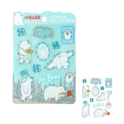 Stickers Con Brillantini Ice Bear - We Bare Bears